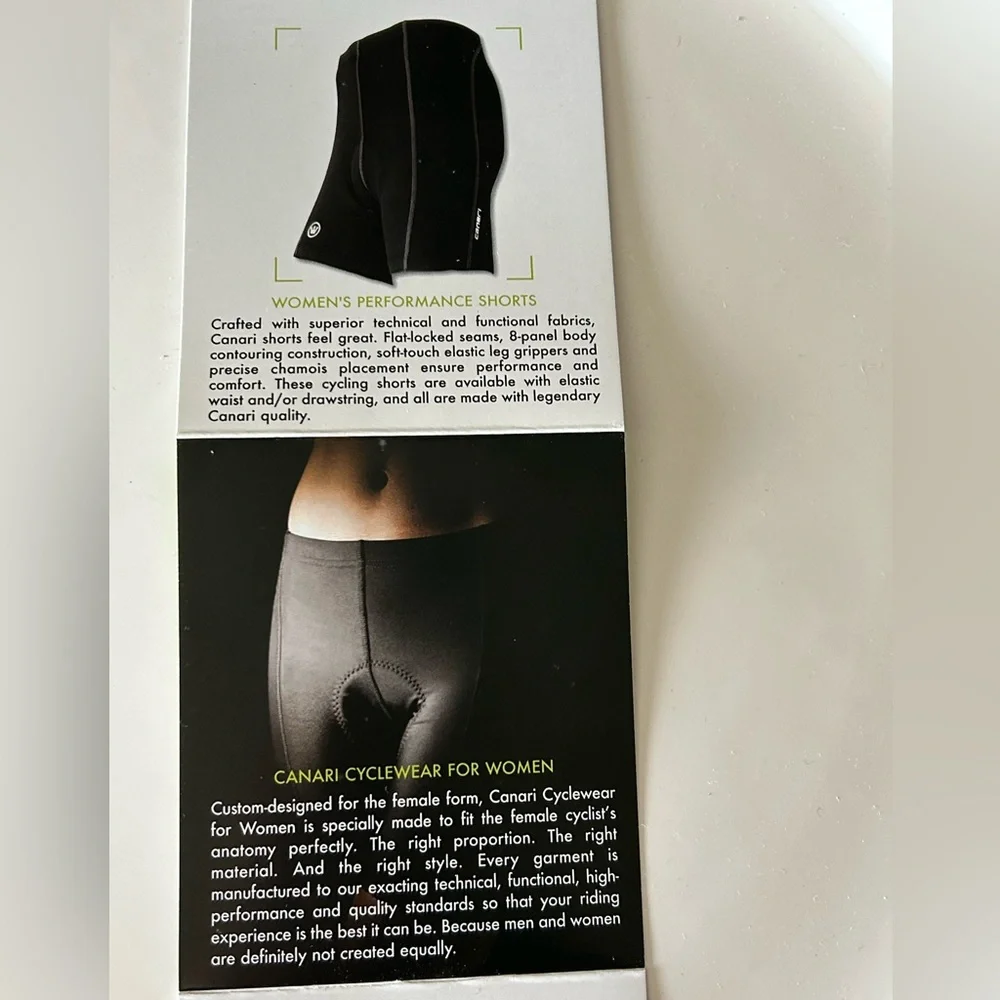 Canari Women's Cycling Shorts Support Active Performance Bike Riding Athletic M